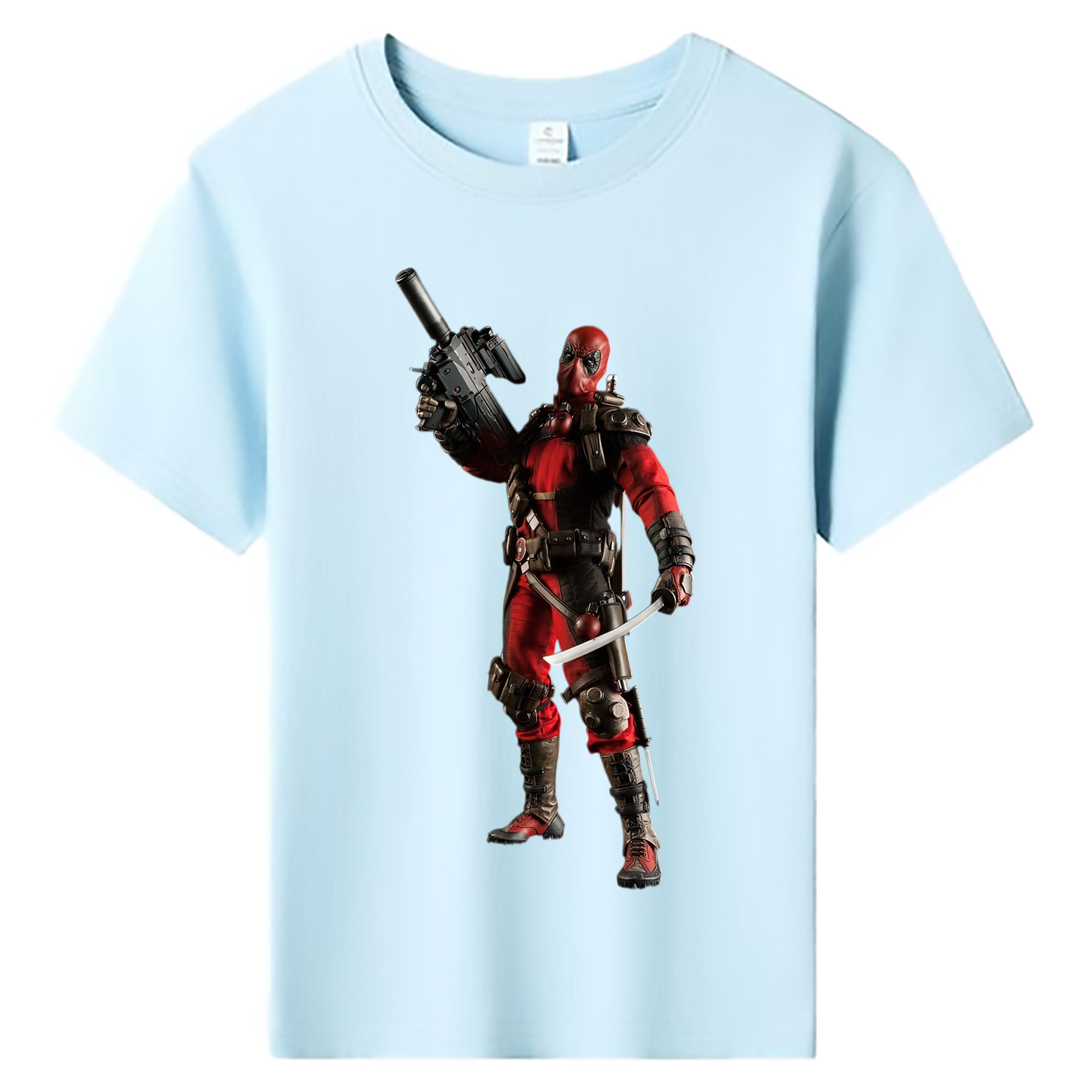 （画像用） Deadpool デッドプール 綿100％キッズTシャツ（フロントプリント）